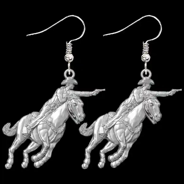 Mounted Shooter Earrings